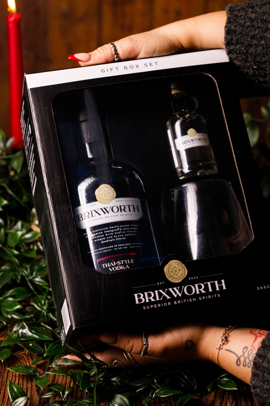 Brixworth 1 + 1 Vodka Gift Set 1x700ml + 1x50ml