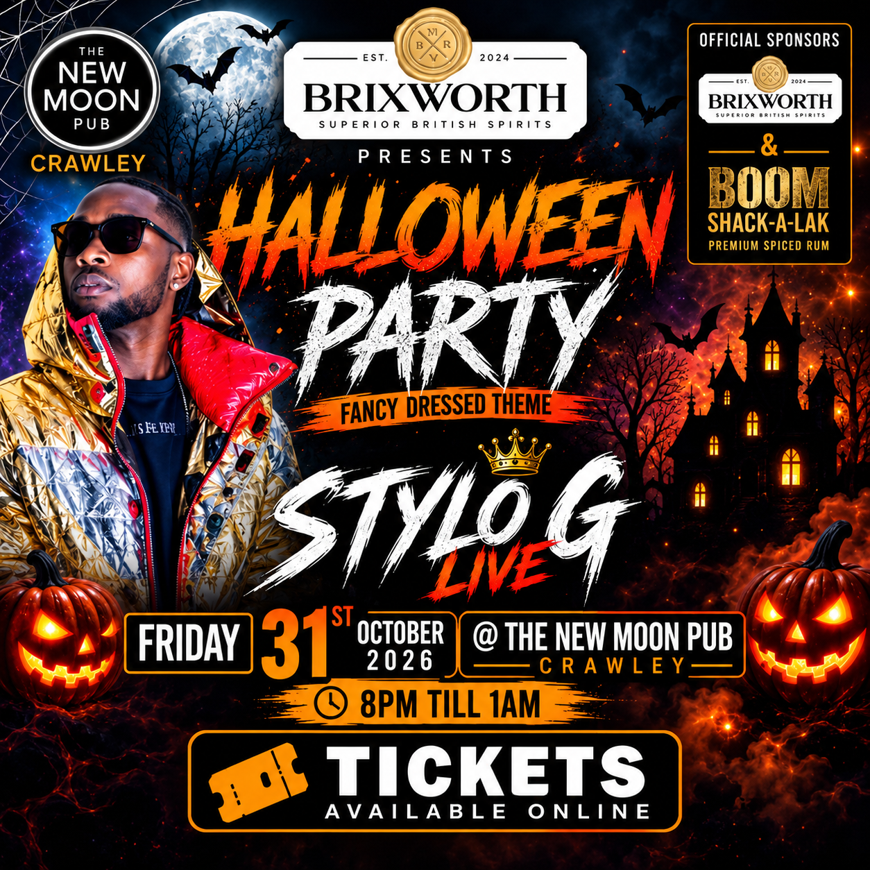 👻 STANDARD TICKET : HALLOWEEN PARTY TICKET