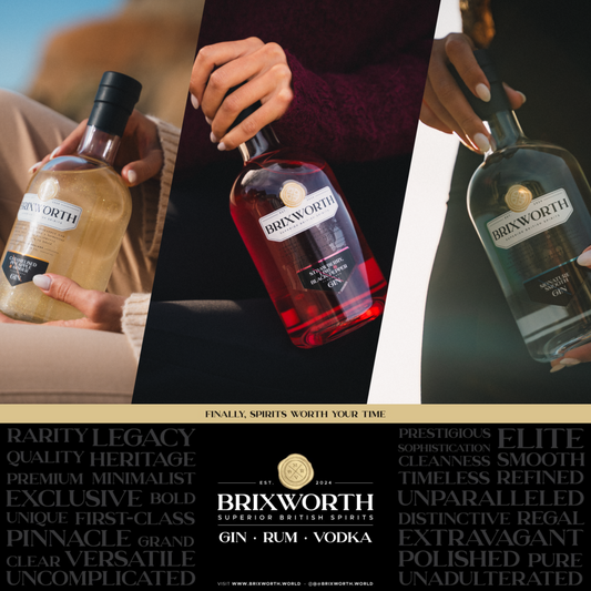 Brixworth Gin, Vodka and Rum is available with its premium taste and value